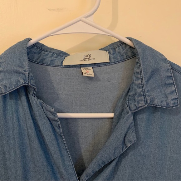 Oversize chambray shirt dress - Picture 3 of 3